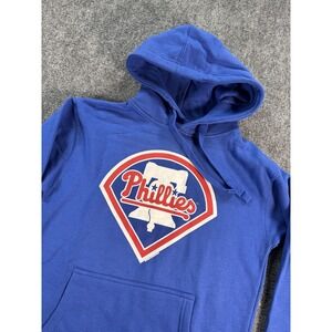 Philadelphia Phillies Hoodie Mens Small Blue MLB Baseball Mitchell & Ness